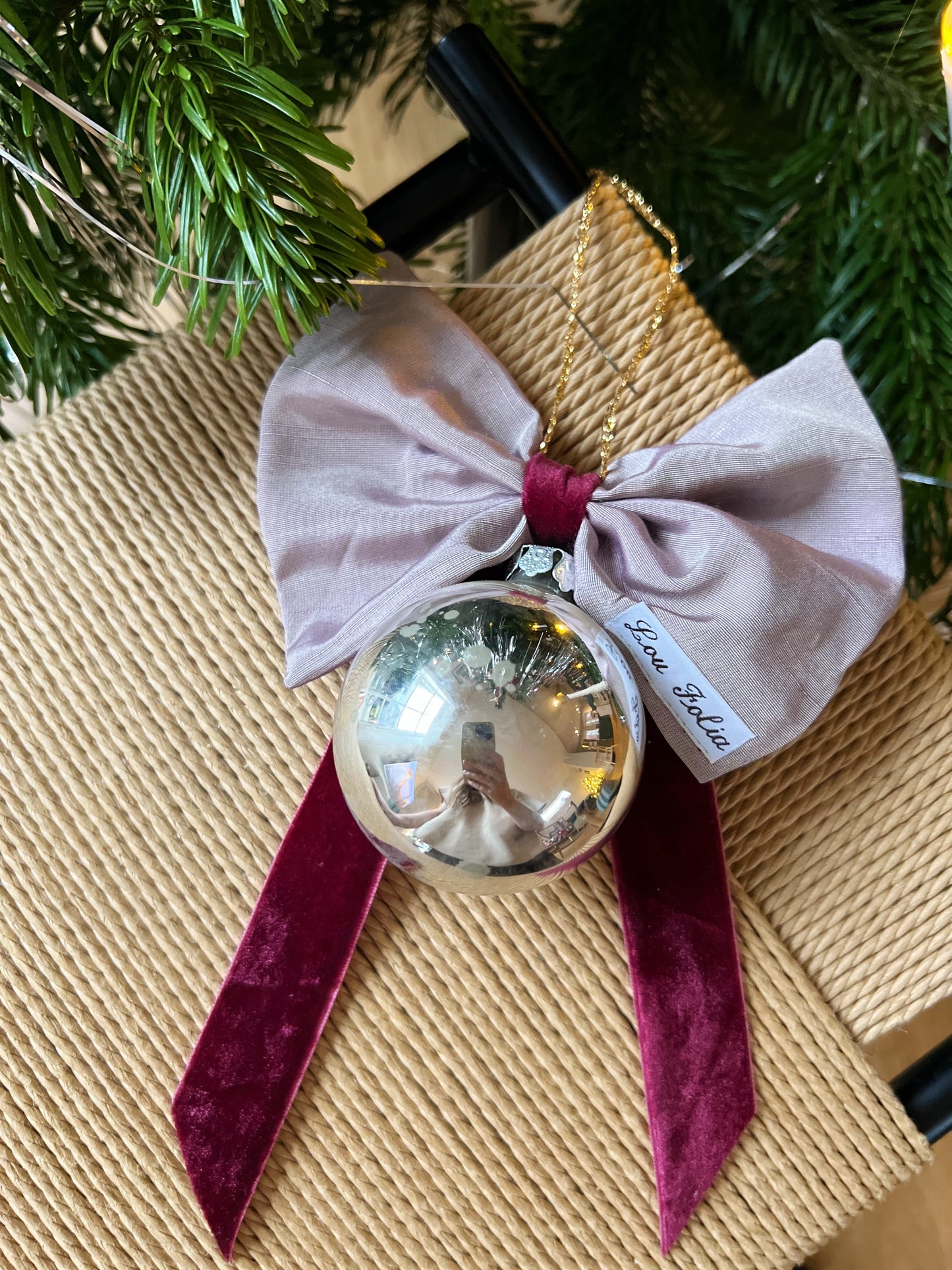 Julekugle med sløjfe - Nr. 217